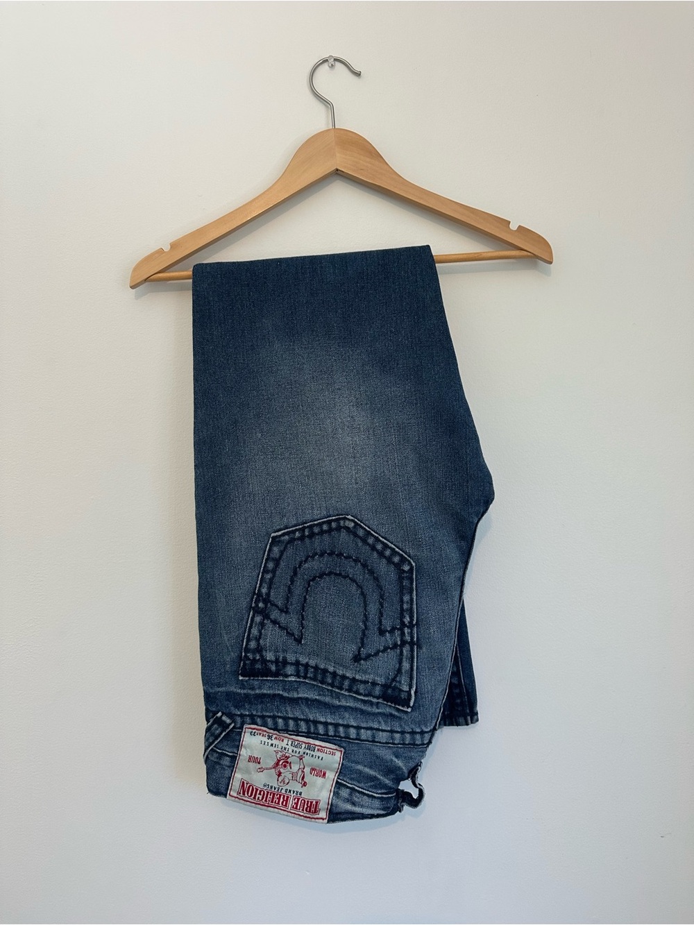 True Religion Men’s Indigo Blue Straight Jeans